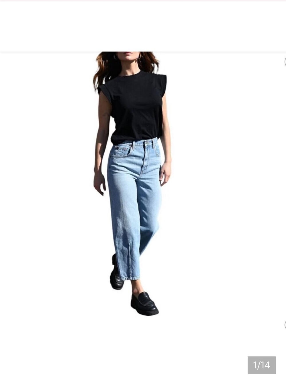 Etica Light Wash High-Rise Boyfriend Jeans